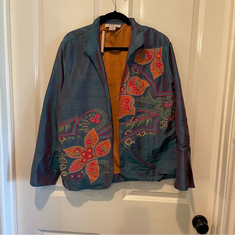 Women’s Abu by Naturals silk jacket size XL